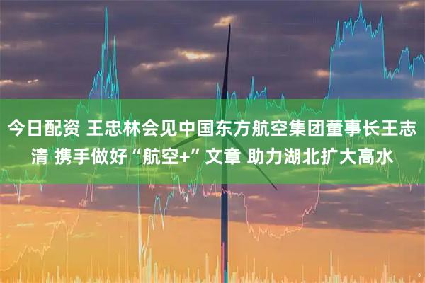 今日配资 王忠林会见中国东方航空集团董事长王志清 携手做好“航空+”文章 助力湖北扩大高水