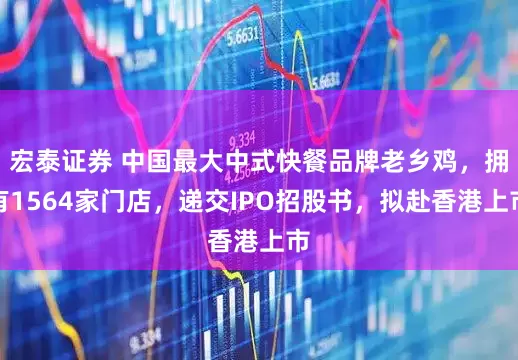 宏泰证券 中国最大中式快餐品牌老乡鸡，拥有1564家门店，递交IPO招股书，拟赴香港上市